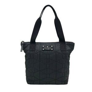 Kate Spade Black Quilted Nylon Tote Bag